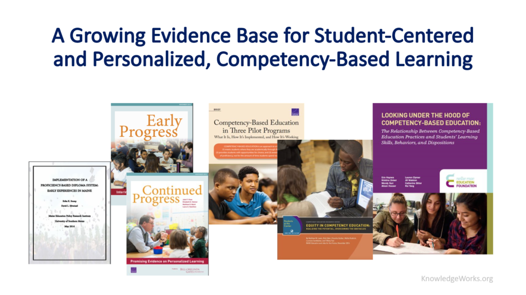 growing evidence based for student-centered personalized competency-based learning